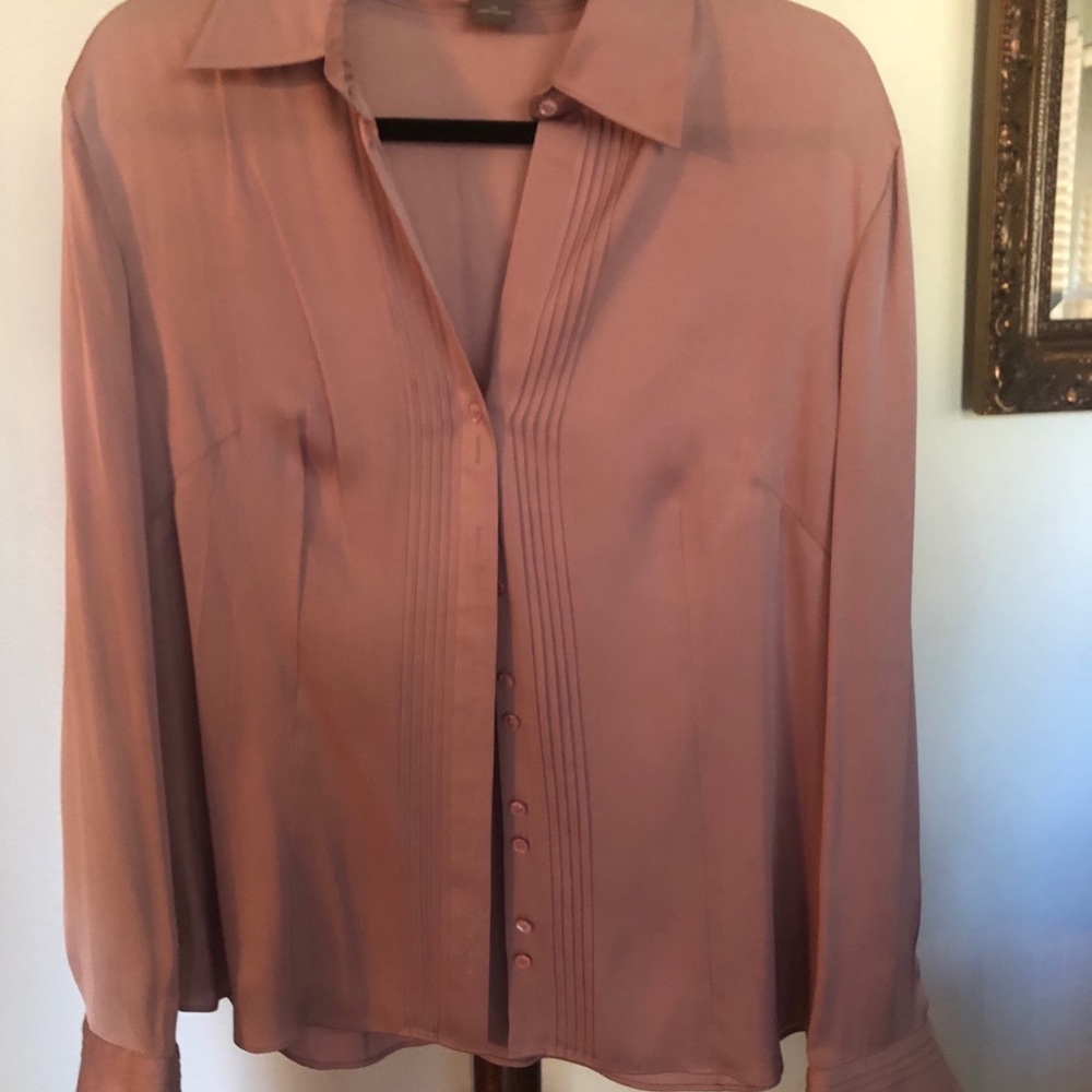 Satin Ann Taylor dress blouse.